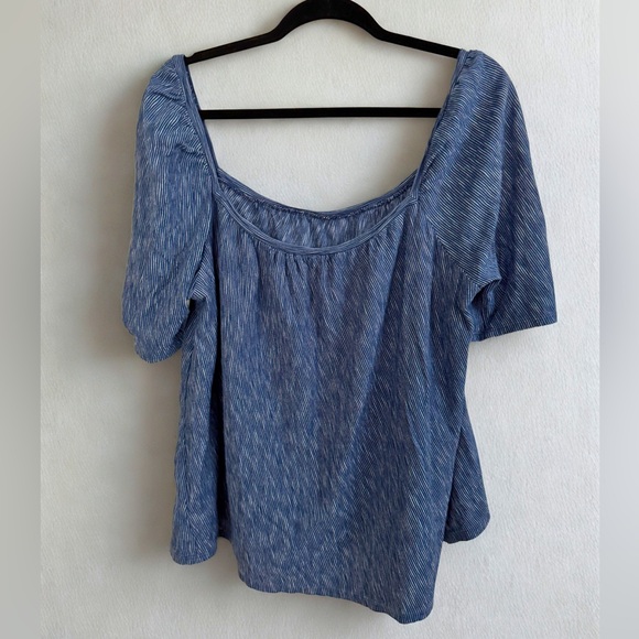 Anthropologie 9-H15 stcl Striped Peasant Blouse - Picture 6 of 6